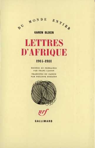 LETTRES D'AFRIQUE, de Karen Blixen | portada del libro