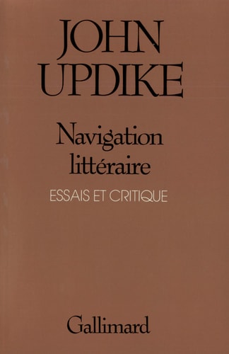 NAVIGATION LITTERAIRE, de John Updike | portada del libro