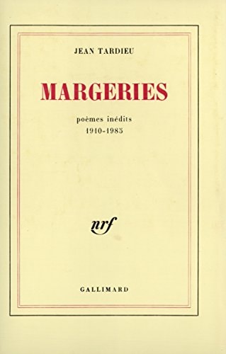 MARGERIES, de Jean Tardieu | portada del libro