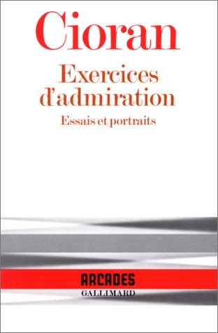 Exercices D'Admiration, de Emil Cioran | portada del libro