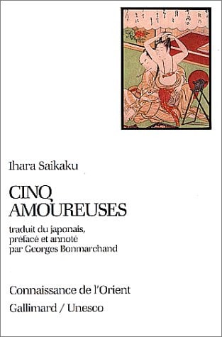 CINQ AMOUREUSES, de Saikaku Ihara | portada del libro