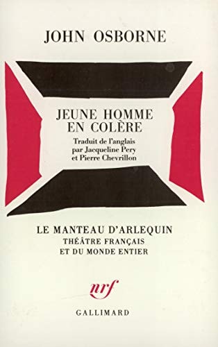 JEUNE HOMME EN COLERE, de John Osborne | portada del libro