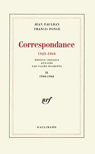 CORRESPONDANCE T2, de Jean Paulhan | portada del libro