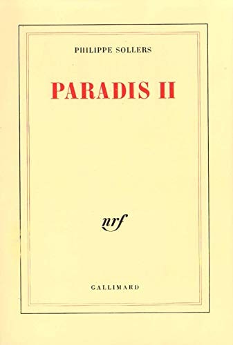 PARADIS 2, de Philippe Sollers | portada del libro
