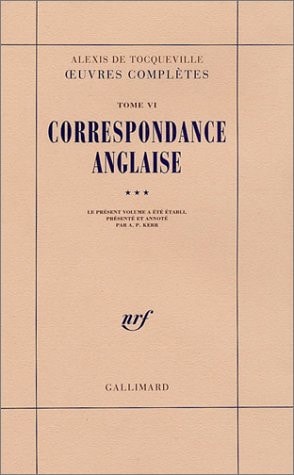 CORRESPONDANCE ETRANGERE D'ALEXIS DE TOCQUEVILLE, de Alexis de Tocqueville | portada del libro