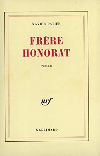 FRERE HONORAT, de Xavier Patier | portada del libro