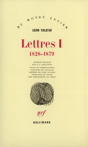 LETTRES T1 1828-1879, de Tolstoï | portada del libro