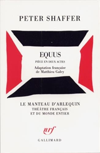 EQUUS, de Peter Shaffer | portada del libro