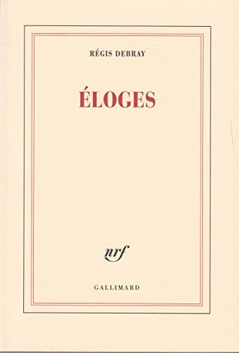 ELOGES, de Régis Debray | portada del libro