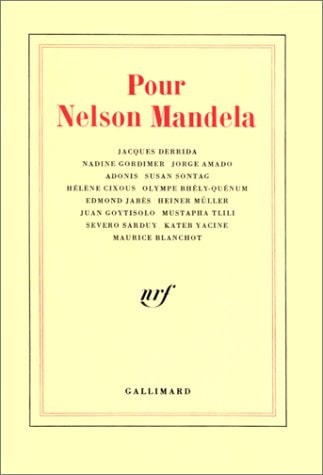 POUR NELSON MANDELA, de Jacques Derrida | portada del libro