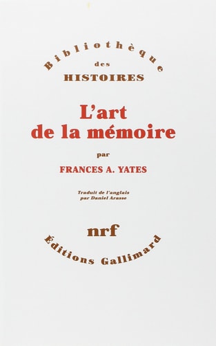 L'ART DE LA MEMOIRE, de Frances Amelia Yates | portada del libro