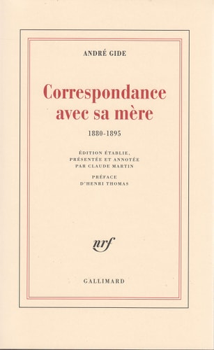 CORRESPONDANCE AVEC SA MERE, de Claude Martin (literator) | portada del libro