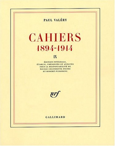 CAHIERS T1, de Paul Valéry | portada del libro