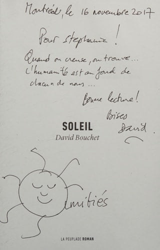 SOLEIL, de David Bouchet | portada del libro