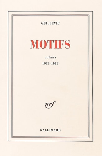 MOTIFS, de Guillevic | portada del libro