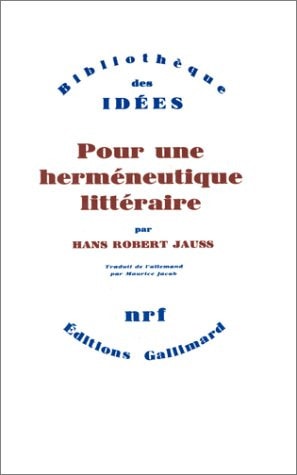 Pour une hermeneutique litteraire, de Hans Robert Jauss | portada del libro