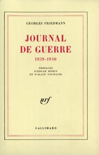 JOURNAL DE GUERRE, de Georges Friedmann | portada del libro