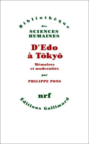 D'EDO A TOKYO, de Philippe Pons | portada del libro