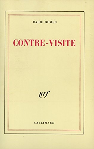 CONTRE-VISITE, de Marie Didier | portada del libro