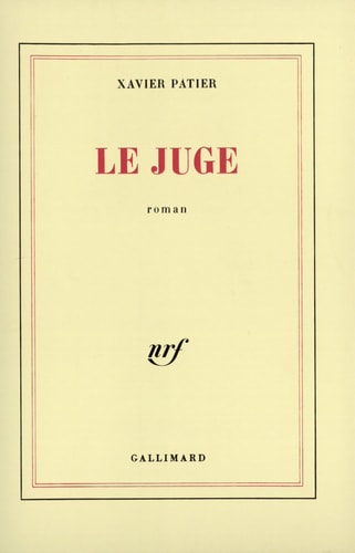 LE JUGE, de Xavier Patier | portada del libro