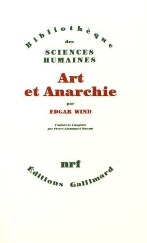 ART ET ANARCHIE, de Edgar Wind | portada del libro