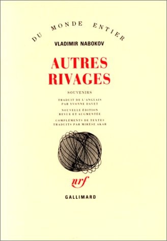 AUTRES RIVAGES, de Vladimir Nabokov | portada del libro