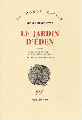 LE JARDIN D'EDEN, de Ernest Hemingway | portada del libro