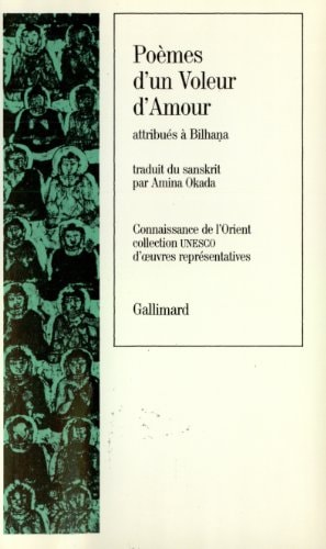 POEMES D'UN VOLEUR D'AMOUR, de Bilhaṇa | portada del libro