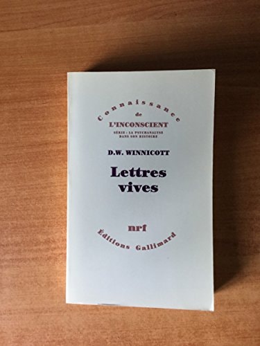 LETTRES VIVES, de Donald Woods Winnicott | portada del libro