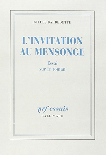 L'INVITATION AU MENSONGE, de Barbedette | portada del libro