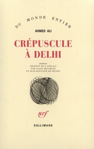 CREPUSCULE A DELHI, de Ahmed Ali | portada del libro