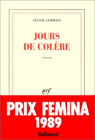 JOURS DE COLERE, de Sylvie Germain | portada del libro
