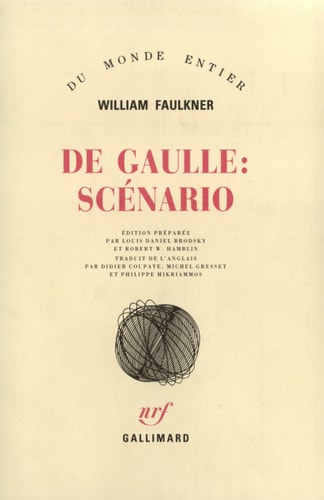 DE GAULLE SCENARIO, de William Faulkner | portada del libro