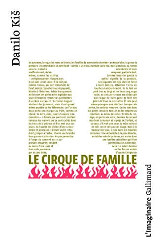 LE CIRQUE DE FAMILLE, de Danilo Kiš | portada del libro