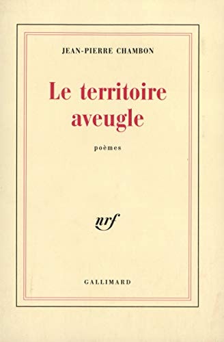 LE TERRITOIRE AVEUGLE, de Chambon | portada del libro