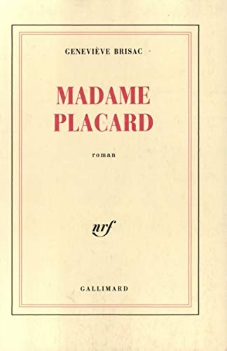 MADAME PLACARD, de Geneviève Brisac | portada del libro