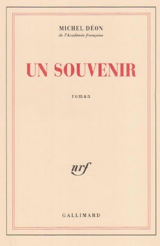 UN SOUVENIR, de Michel Deon | portada del libro