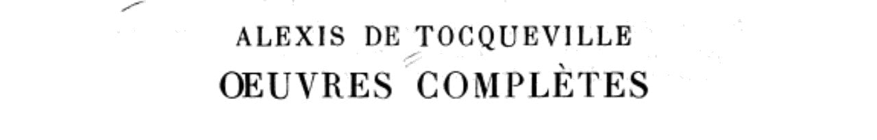 ECRITS ET DISCOURS POLITIQUES, de Alexis de Tocqueville | portada del libro