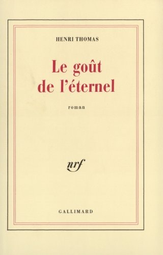 LE GOUT DE L'ETERNEL, de Thomas | portada del libro