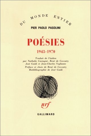 POESIES, de Pier Paolo Pasolini | portada del libro