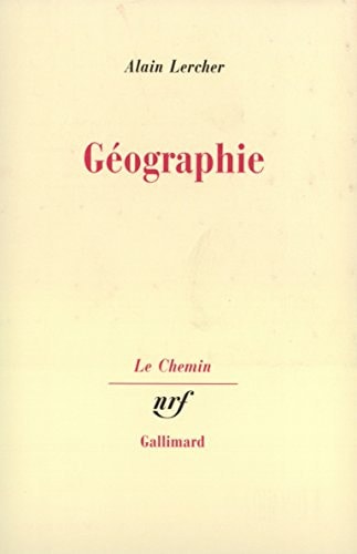 GEOGRAPHIE, de Alain Lercher | portada del libro