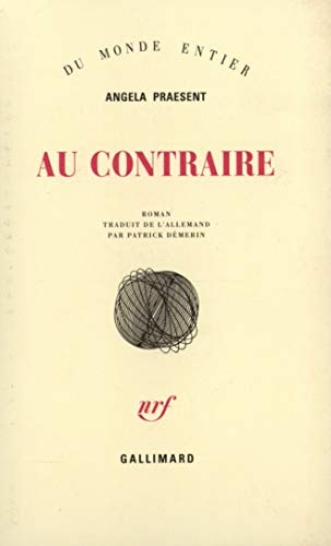 AU CONTRAIRE, de Angela Praesent | portada del libro