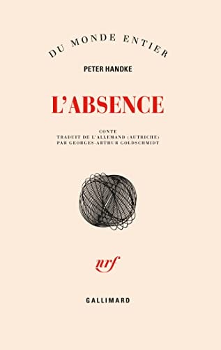 L'ABSENCE, de Peter Handke | portada del libro