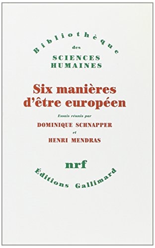 Six Manieres D'Etre Europeen, de Arnaldo Bagnasco | portada del libro