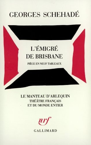 L'EMIGRE DE BRISBANE, de Schehadé | portada del libro
