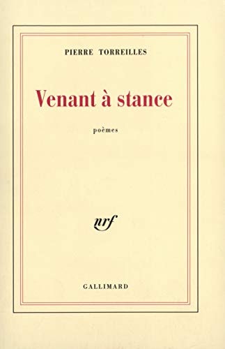 VENANT A STANCE, de Pierre Torreilles | portada del libro