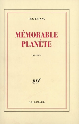 MEMORABLE PLANETE, de Luc Estang | portada del libro