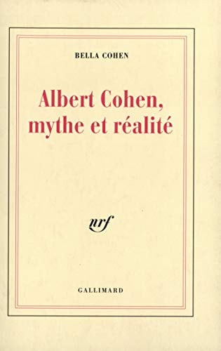 ALBERT COHEN MYT ET REA, de Bella Cohen | portada del libro