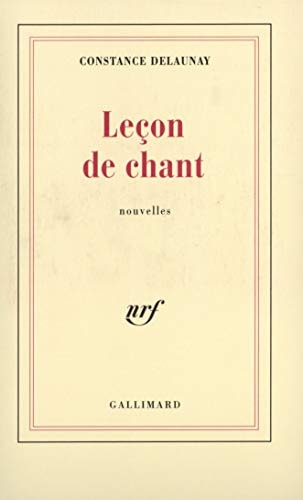 LECON DE CHANT, de Constance Delaunay | portada del libro