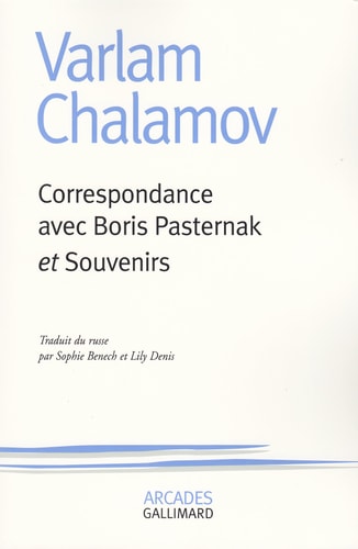 CORRESPONDANCE AVEC BORIS PASTERNAK / SOUVENIRS, de Varlam Shalamov | portada del libro